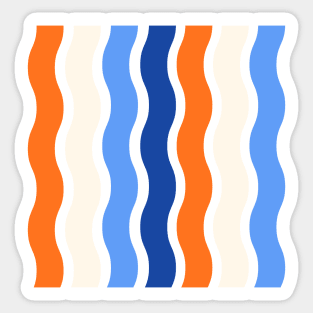 Seamless wave pattern Sticker